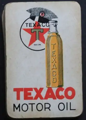 Texaco Motor Oil Werbekartenspiel 1938 mit Logo (0186)