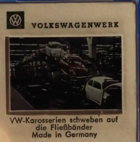 Volkswagen-Werk Karosserieproduktion 1967 vier Werkdias (0152)