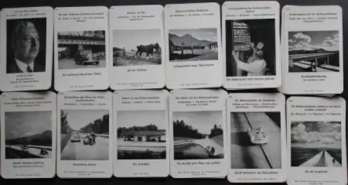 Hauser Spielkarten "Unsere Reichsautobahn" 1938 Kartenspiel (0429)