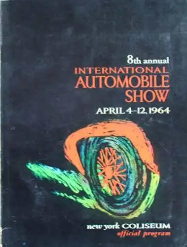 "International Automobil Show New York" Automobil-Ausstellungs-Katalog New York 1964 Jahrbuch (0537)