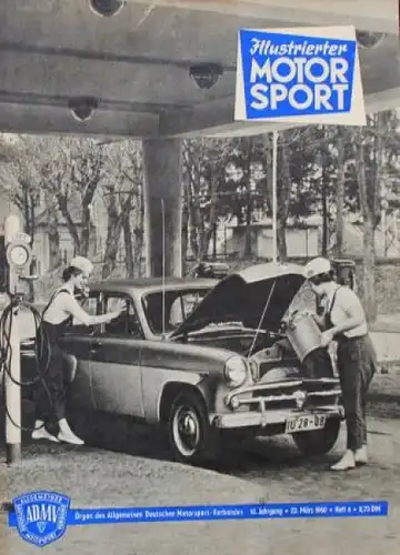 "Illustrierter Motorsport" Sport-Magazin 1960 Tankstellenmotiv (6299)