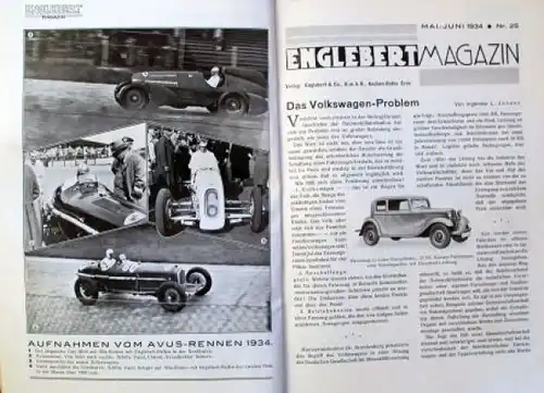 "Englebert Magazin" Reifen-Magazin 1934 (6070)