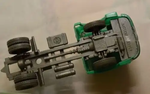 Siku Henschel Auto-Transporter mit Zugmaschine "Strüver" V100 Plastikmodell 1959 (8619)