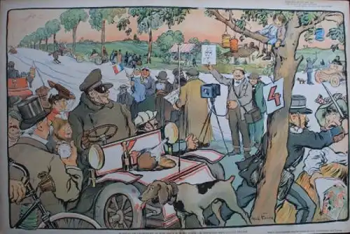 "Le Rire" Motorsport-Magazin Rennen Paris-Berlin 1901 (2844)