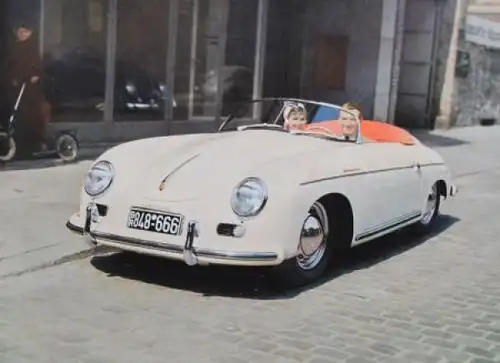 Porsche 356 A Modellprogramm 1958 Automobilprospekt (2917)