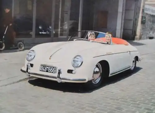 Porsche 356 Modellprogramm 1958 Automobilprospekt (2917)