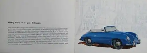 Porsche 356 Modellprogramm 1958 Automobilprospekt (2917)