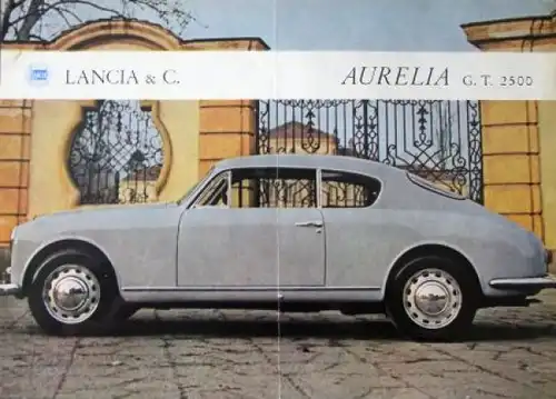 Lancia Aurelia 2500 G.T. Modellprogramm 1963 Automobilprospekt (0766)