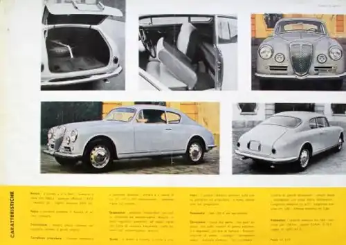 Lancia Aurelia 2500 G.T. Modellprogramm 1963 Automobilprospekt (0766)