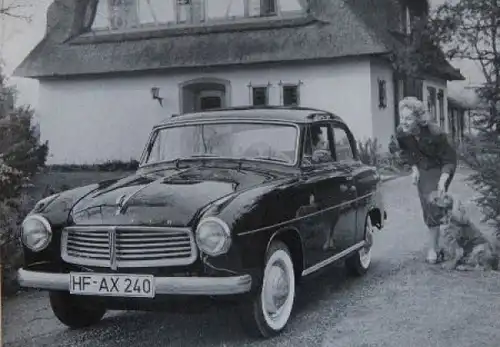 Goliath 1100 Modellprogramm 1956 Automobilprospekt (8815)