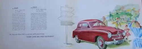 Borgward Hansa 1800 Modellprogramm 1952 Automobilprospekt (7696)