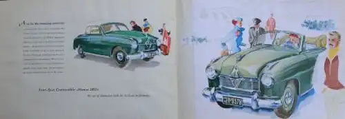 Borgward Hansa 1800 Modellprogramm 1952 Automobilprospekt (7696)