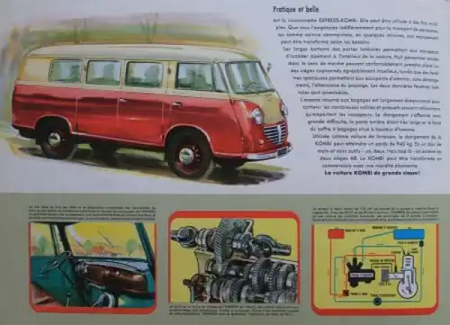 Goliath Express Modellprogramm 1958 Automobilprospekt (7698)