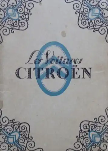 Citroen 10 HP Modellprogramm 1921 "Les Voitures" Automobilprospektmappe (7720)