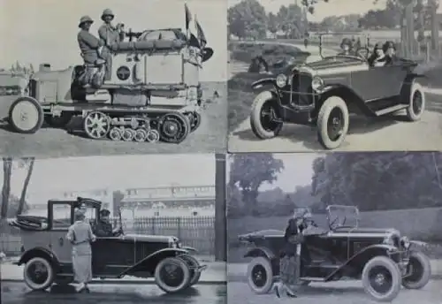 Citroen 10 HP Modellprogramm 1921 "Les Voitures" Automobilprospektmappe (7720)