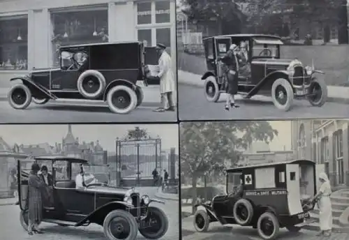 Citroen 10 HP Modellprogramm 1921 "Les Voitures" Automobilprospektmappe (7720)