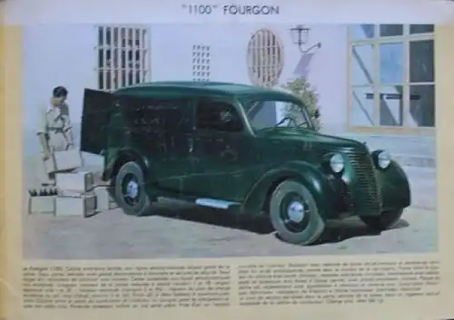 Fiat 1100 Modellprogramm 1939 Automobilprospekt (7773)