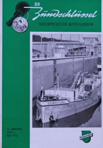 Rheinpreussen "Der Zündschlüssel" Tankstellen-Magazin 1958 (7782)