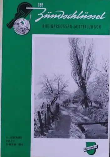 Rheinpreussen "Der Zündschlüssel" Tankstellen-Magazin 1958 (3678)