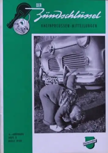 Rheinpreussen "Der Zündschlüssel" Tankstellen-Magazin 1958 (1169)