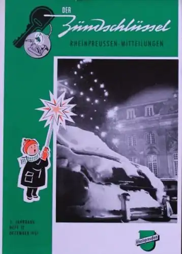 Rheinpreussen "Der Zündschlüssel" Tankstellen-Magazin 1957 (3342)