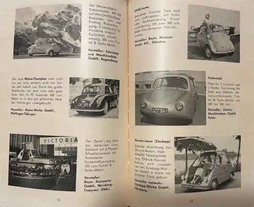 Hörber " Der Versehrte und sein Fahrzeug" Kleinwagen-Historie VdK Verband 1957 (7676)