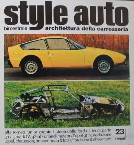 Bellia "Style Auto 23" Fahrzeug-Historie 1969 (7785)