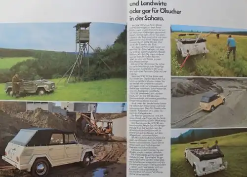Volkswagen 181 Kübel Modellprogramm 1970 Automobilprospekt (7806)
