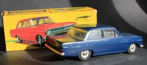 Gama Opel Rekord A Limousine 1963 Kunstoffmodell mit Friktionsantrieb in Box (7815)