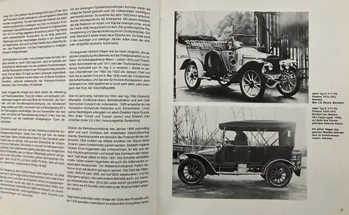 Oswald "Adler Automobile" Adler-Historie 1981 (0093)