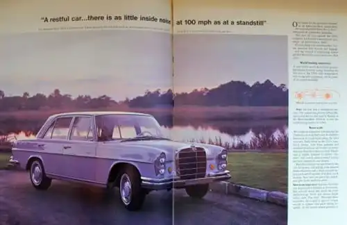 Mercedes-Benz 250 Coupe Cabrio Modellprogramm 1966 Automobilprospekt (0377)