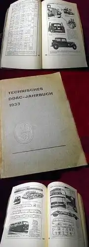 "Technisches DDAC-Jahrbuch 1933" Fahrzeugtechnik 1933 (9843)