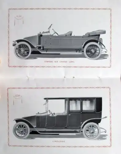 Alda Automobiles Fernand Charron Modellprogramm 1920 Automobilprospekt (7902)