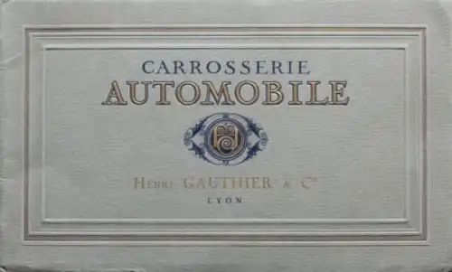 Gauthier Automobile Modellprogramm 1919 Automobilprospekt (7916)