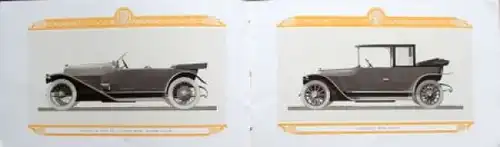 Gauthier Automobile Modellprogramm 1919 Automobilprospekt (7916)