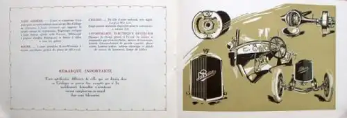 La Buire Automobiles Modellprogramm 1923 Automobilprospekt (8429)