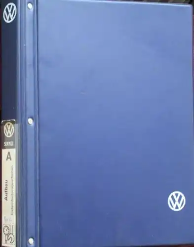 Volkswagen T2 Transporter "Aufbau - Instandsetzungsarbeiten" 1969 Werkstatt-Handbuch im original VW-Ordner (7964)