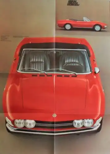 Fiat Dino Spider 2400 Modellprogramm 1967 Automobil-Prospektmappe (7989)