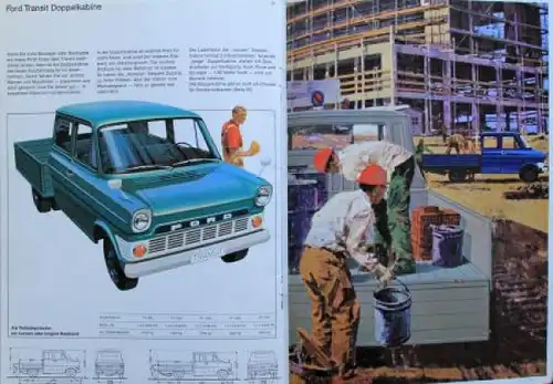 Ford Transit Modellprogramm 1966 Automobilprospekt (5703)