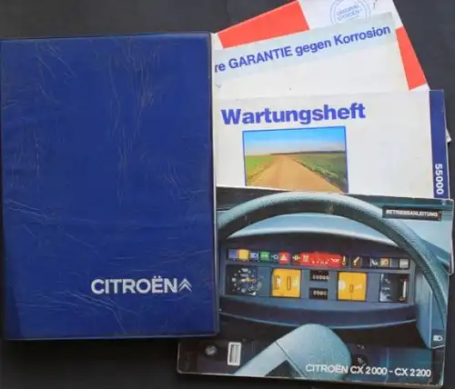Citroen CX 2000 komplette Bordmappe 1981 (2444)