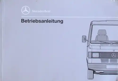 Mercedes-Benz 208 - 410 D Betriebsanleitung 1990 (7130)