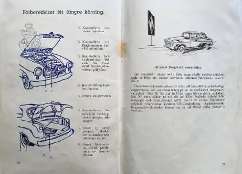 Borgward Isabella 1955 Betriebsanleitung (8640)