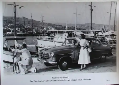 Borgward Isabella in San Remo 1955 Werksfoto (7732)