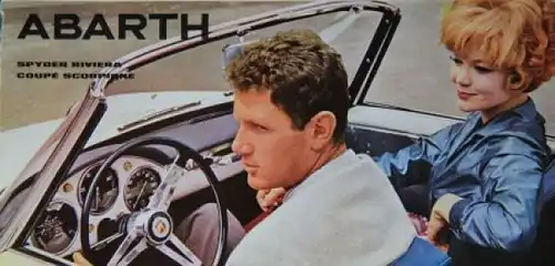 Abarth Spider und Coupe Modellprogramm 1959 Automobilprospekt (7407)
