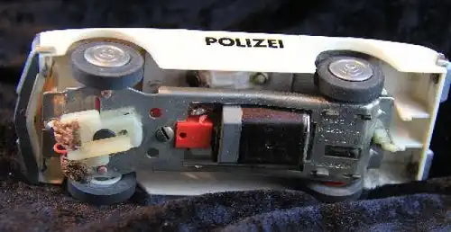 Stabo-Car Mercedes-Benz 280 SL Polizei-Rennbahnmodell mit Motor 1965 (1313)