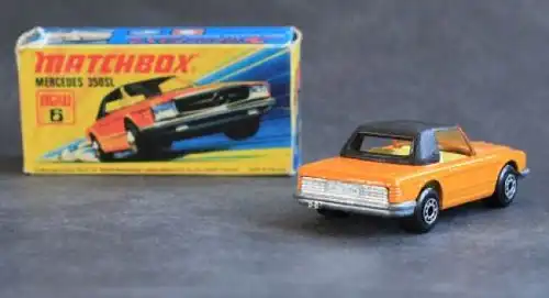 Matchbox Superfast Mercedes-Benz 350 SL 1973 Metallmodell in Originalbox (6431)
