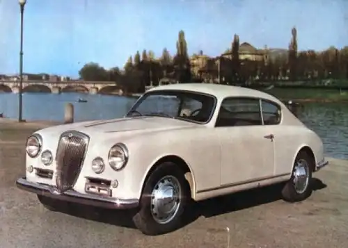 Lancia Aurelia GT 2500 Modellprogramm 1956 Automobilprospekt (4168)