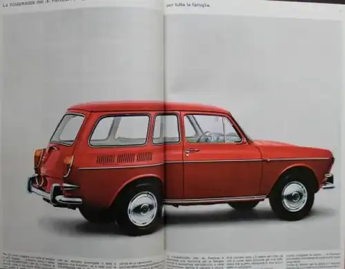 Volkswagen 1500 Modellprogramm 1964 "L' idea VW" Automobilprospekt (9652)