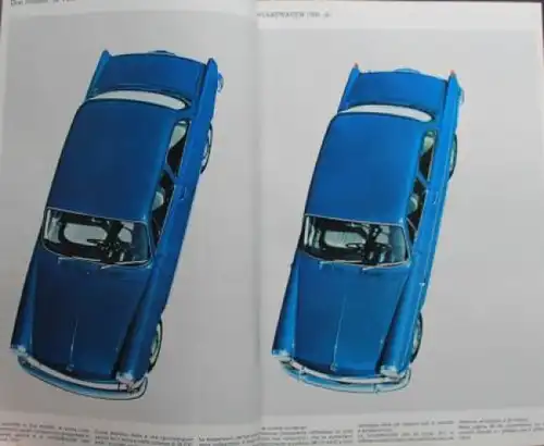 Volkswagen 1500 Modellprogramm 1964 "L' idea VW" Automobilprospekt (9652)