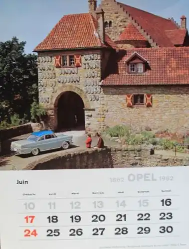 Opel Werbe-Jahreskalender 1962 (4538)